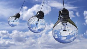 Lightbulbs to represent great ideas